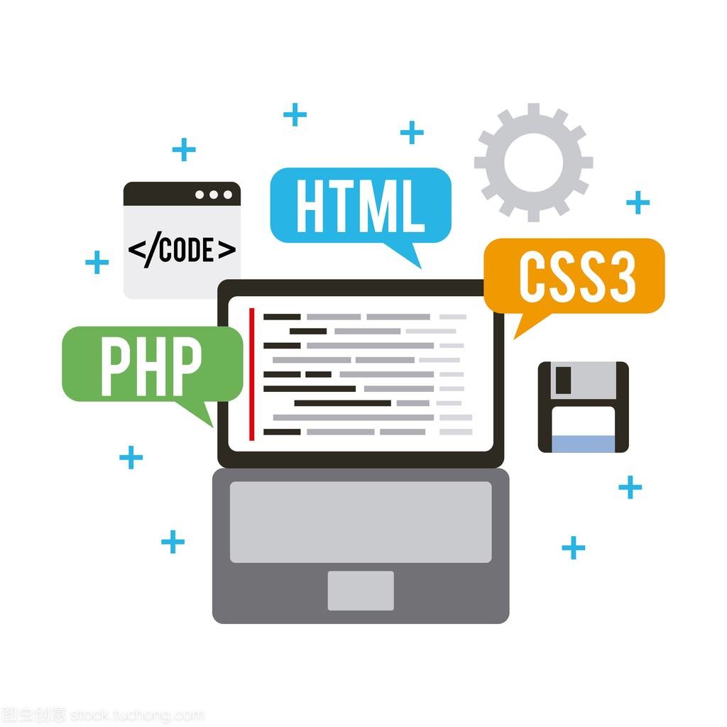 编程和编码概念网站开发